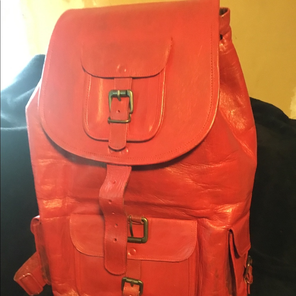 Leather Rucksack 40L New